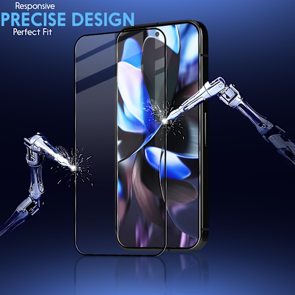 2-Pack Google Pixerl 9 Pro 5G Skärmskydd & 2-Pack linsskydd - Härdat Glas 9H - Super kvalitet 3D