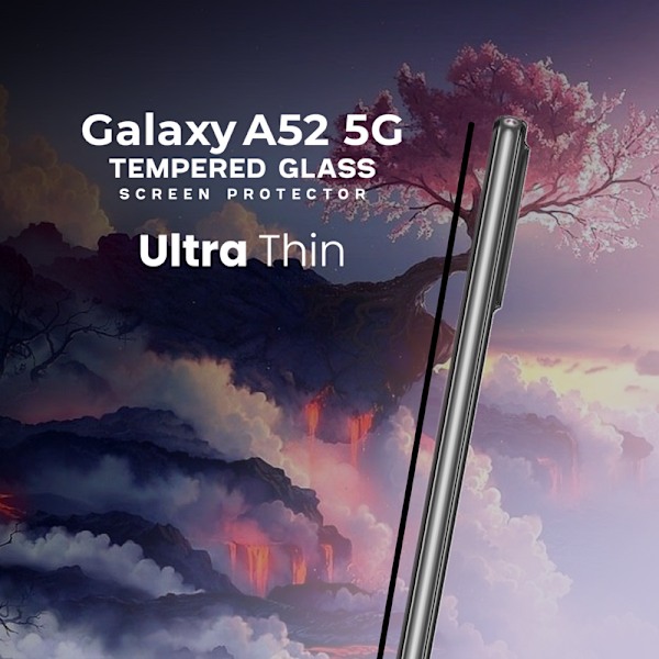 1-Pack SAMSUNG GALAXY A52 Näytönsuoja - Karkaistu Lasi 9H - Super laatu 3D