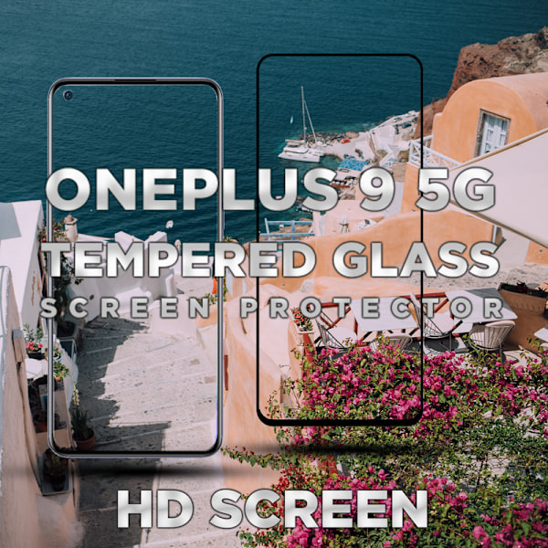 OnePlus 9 5G - Härdat Glas 9H - Super kvalitet 3D Skärmskydd