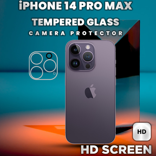 iPhone 14 Pro Max Linsskydd - 9H Härdat Glas- Super 3D Linsskydd