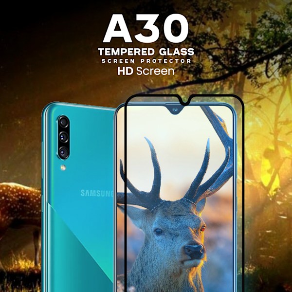 Samsung Galaxy A30 - Härdat Glas 9H-Super Kvalitet 3D Skärmskydd