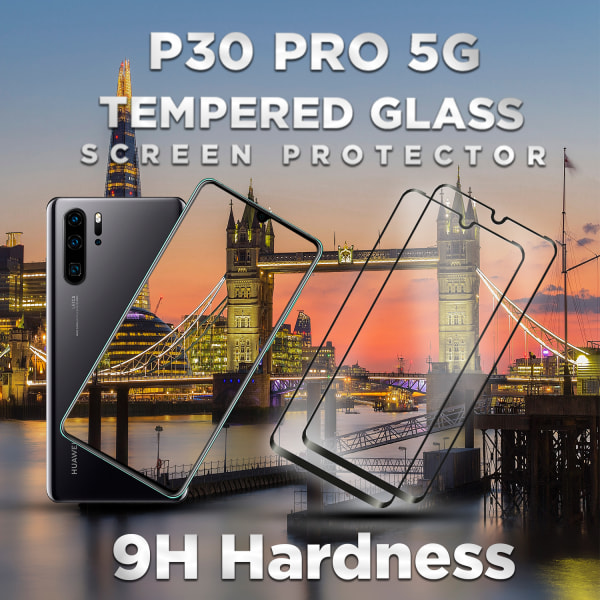 2-Pack Huawei P30 Pro 5G - Härdat Glas 9H – Super kvalitet 3D  Skärmskydd