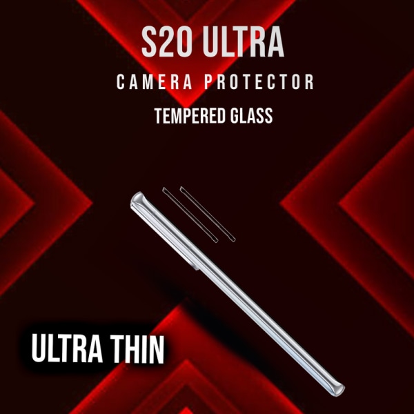 2-Pack Linsskydd S20 Ultra Kamera - Härdat Glas 9H - Super 3D