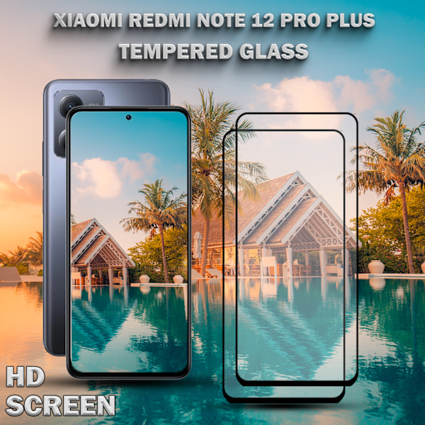 2-Pack Xiaomi Redmi Note 12 Pro Plus - Härdat Glas 9H - Super kvalitet 3D Skärmskydd