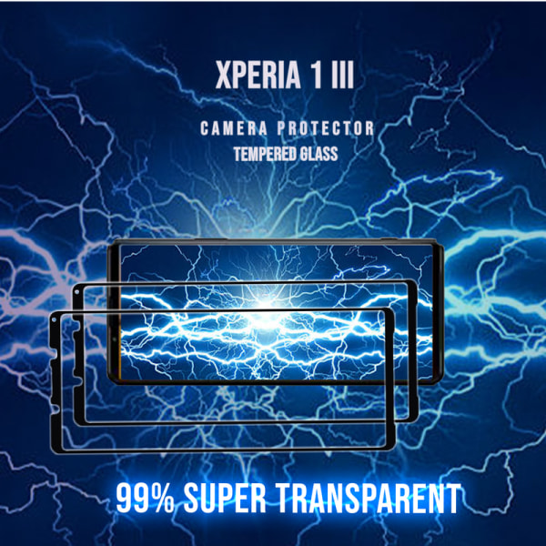 2-Pack Sony Xperia 1 III - Härdat glas 9H - Super Kvalitet 3D