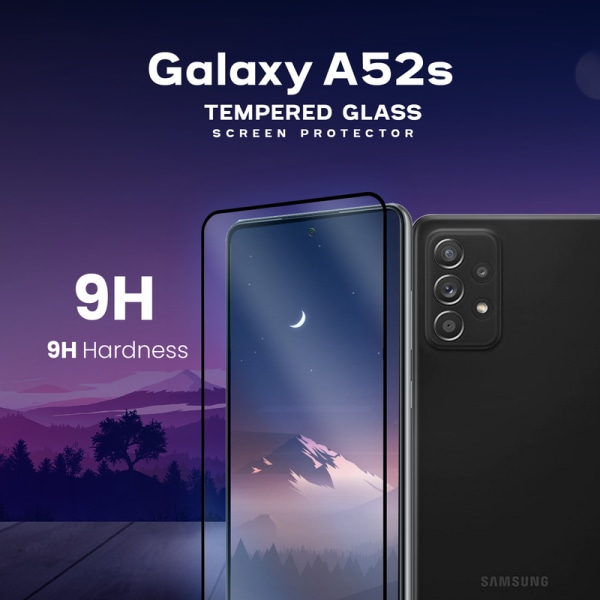 Samsung Galaxy A52s -Härdat glas 9H-Super kvalitet 3D Skärmskydd