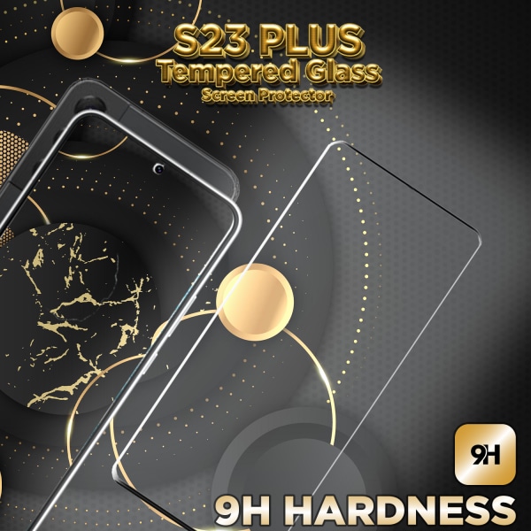 Samsung S23 Plus - 9H Härdat Glass - 3D Super Kvalitet Skärmskydd