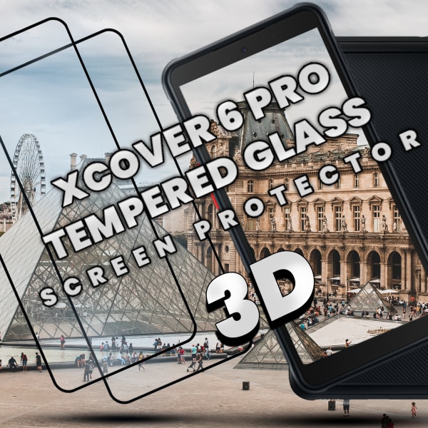 2-Pack Samsung Xcover 6 Pro - Härdat Glas 9H - Super kvalitet 3D Skärmskydd