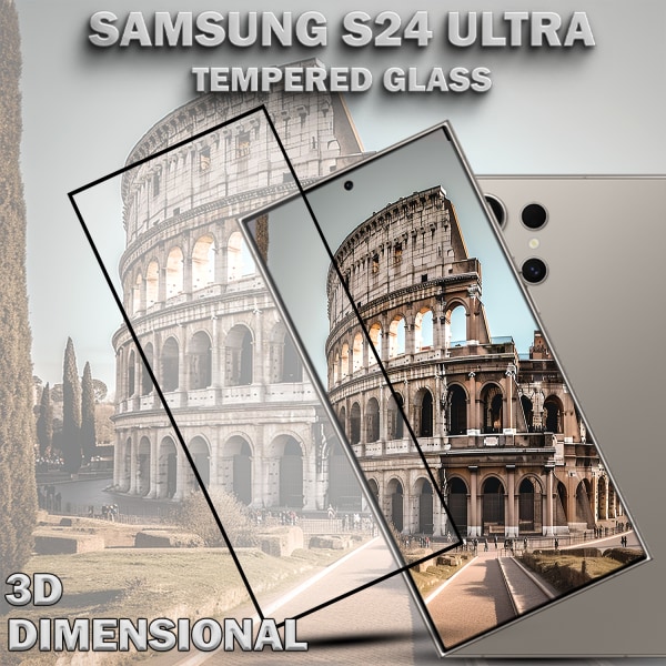 1-Pack SAMSUNG S24 ULTRA Skärmskydd - Härdat Glas 9H - Super kvalitet 3D