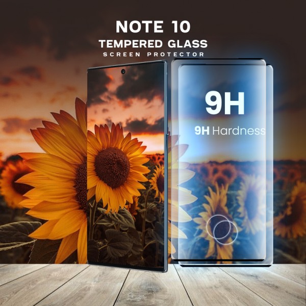 2 Pack Samsung Galaxy Note 10 - Härdat glas 9H-Super kvalitet 3D