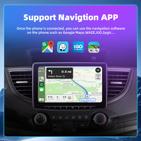 Mini trådlös CarPlay & Android Auto-adapter för iPhone & Android – Njut av friheten från sladdar!