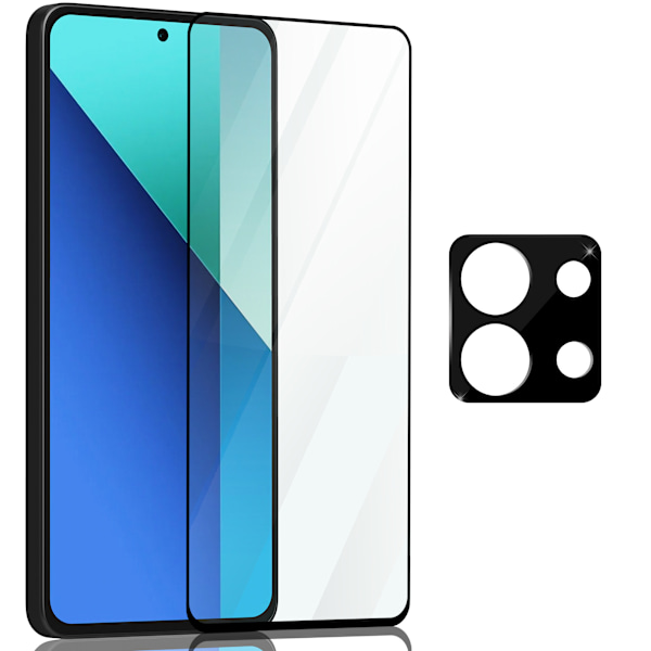 1-Pack Xiaomi Redmi Note 13 Pro Skærmbeskyttelse & 1-Pack linsebeskyttelse - Hærdet Glas 9H - Super kvalitet 3D