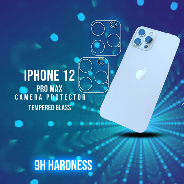 2-Pack Iphone 12 Pro Max Linsskydd - 9H Härdat glas
