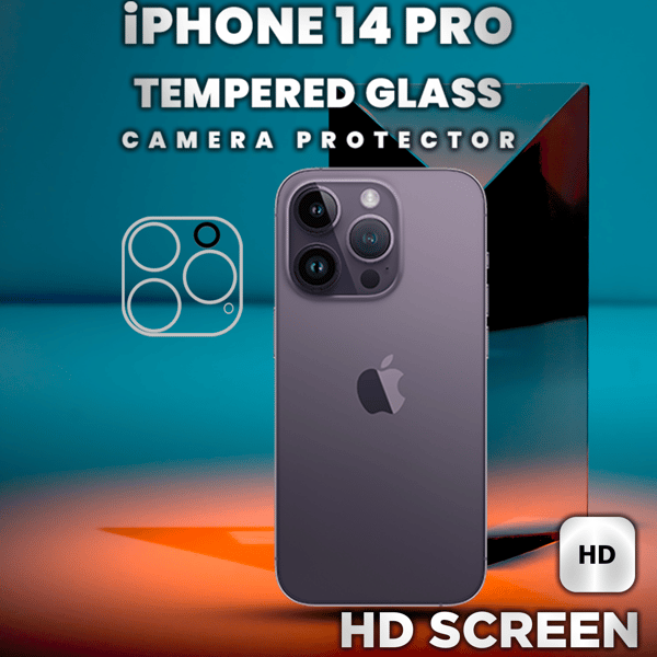 iPhone 14 Pro Linsskydd - 9H Härdat glas - Super kvalitet 3D Linsskydd