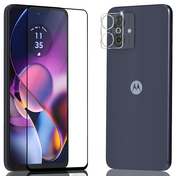 1-Pack Motorola G54 Skærmbeskyttelse & 1-Pack linsebeskyttelse - Hærdet Glas 9H - Super kvalitet 3D