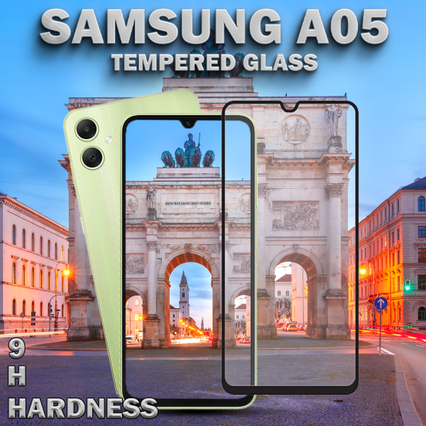 Samsung Galaxy A05 - Härdat Glas 9H - Super Kvalitet 3D Skärmskydd