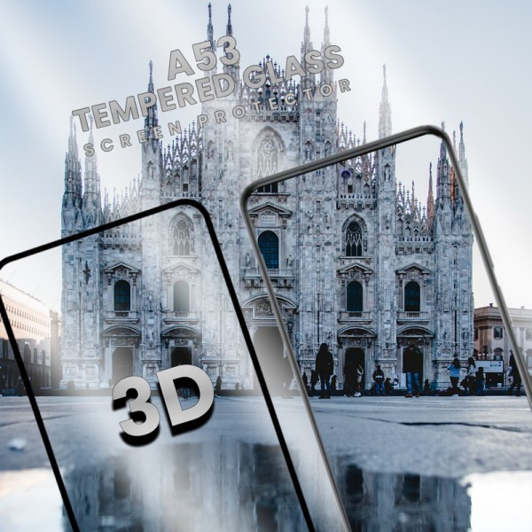Samsung Galaxy A53 - Härdat glas 9H-Super kvalitet 3D Skärmskydd