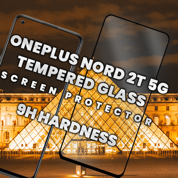 OnePlus Nord 2T 5G - Härdat glas 9H - Super kvalitet 3D Skärmskydd