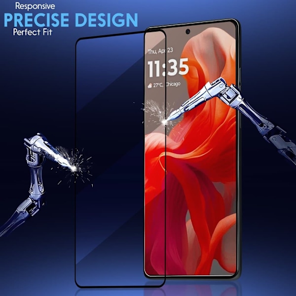 1-Pack MOTOROLA G85 Skærmbeskyttelse & 1-Pack linsebeskyttelse - Hærdet Glas 9H - Super kvalitet 3D