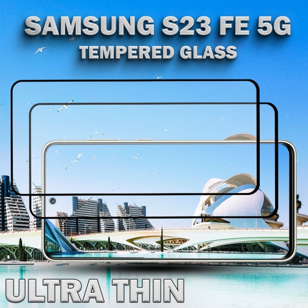 2-Pack Samsung S23 FE 5G - 9H Härdat Glass - Super Kvalitet 3D