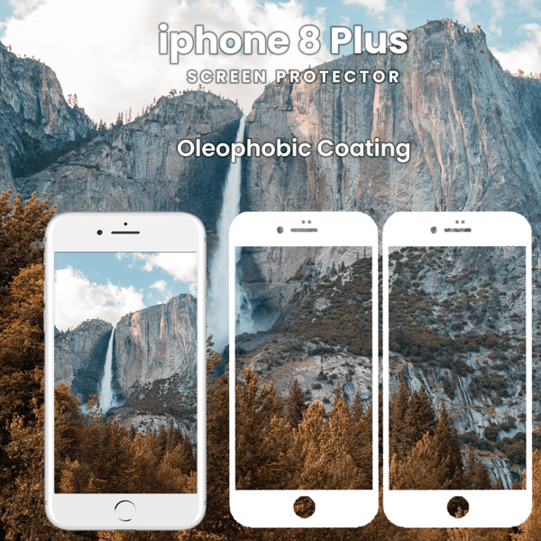 2-Pack IPHONE 8 PLUS Skærmbeskyttelse - Hærdet Glas 9H - Super kvalitet 3D