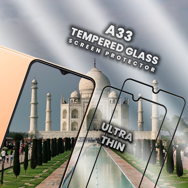 2-Pack SAMSUNG GALAXY A33 Skærmbeskyttelse - Hærdet Glas 9H - Super kvalitet 3D