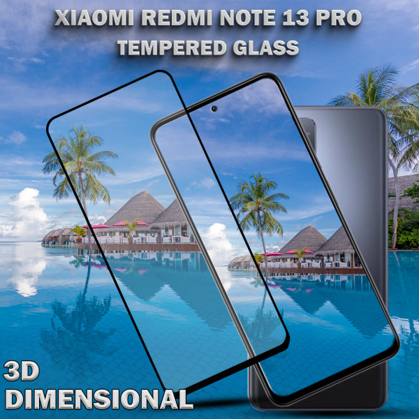 Xiaomi Redmi Note 13 Pro - Härdat glas 9H - Super kvalitet 3D Skärmskydd