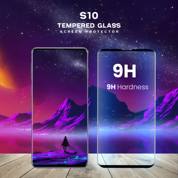 Samsung Galaxy S10 - Härdat glas 9H–Super kvalitet 3D Skärmskydd