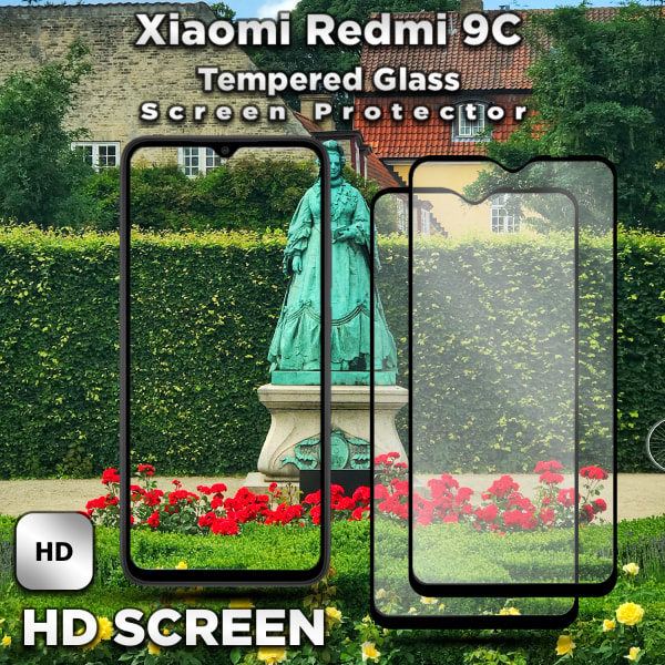 2-Pack Xiaomi Redmi 9C - Härdat Glas 9H - Super kvalitet 3D Skärmskydd