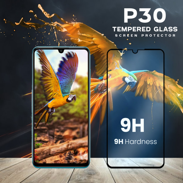 Huawei P30 - Härdat glas 9H – 3D Super kvalitet
