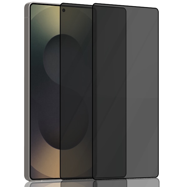 2-Pack Samsung S25 Ultra Privacy Skærmbeskyttelse - Hærdet Glas 9H - Super kvalitet 3D