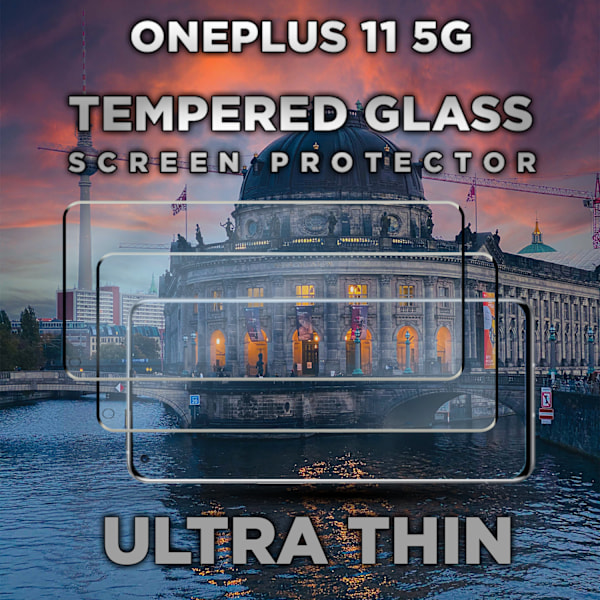 2-Pack ONEPLUS 11 Näytönsuoja - Karkaistu Lasi 9H - Super laatu 3D