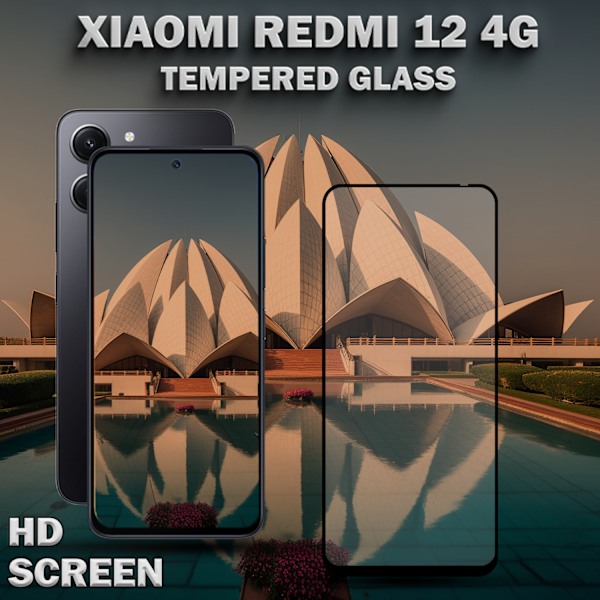 1-Pack XIAOMI REDMI 12 Näytönsuoja - Karkaistu Lasi 9H - Super laatu 3D
