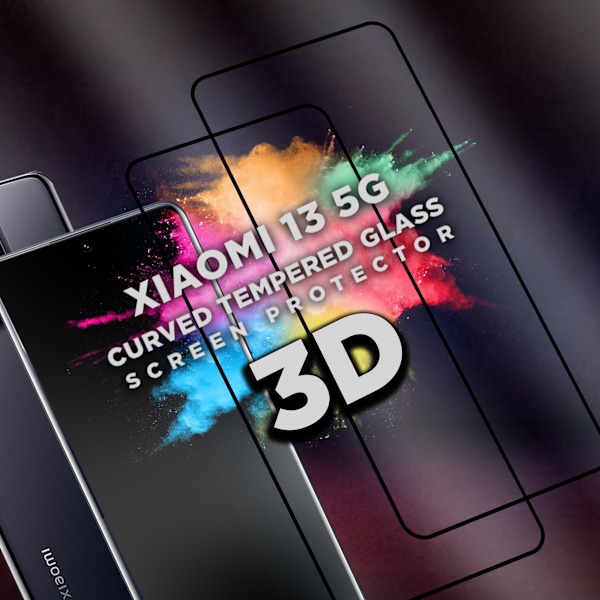 2-Pack XIAOMI 13 Näytönsuoja - Karkaistu Lasi 9H - Super laatu 3D