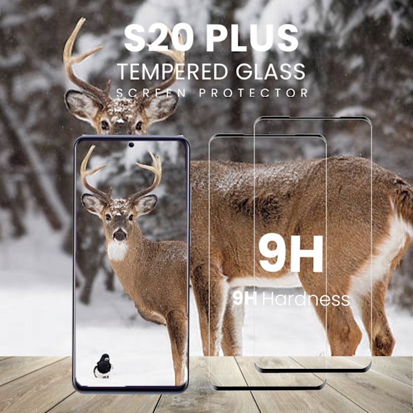 2 Pack - Samsung S20 PLUS - 9H Härdat Glass - 3D Super Kvalitet