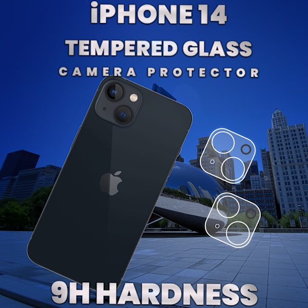 2-Pack Iphone 14  Linsskydd - 9H Härdat Glas- Super 3D