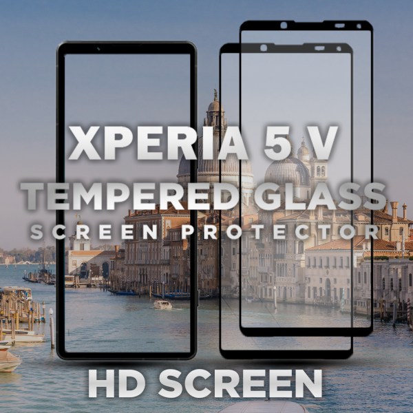 2.pack Sony Xperia 5 V - Härdat Glas 9H - Super kvalitet 3D Skärmskydd