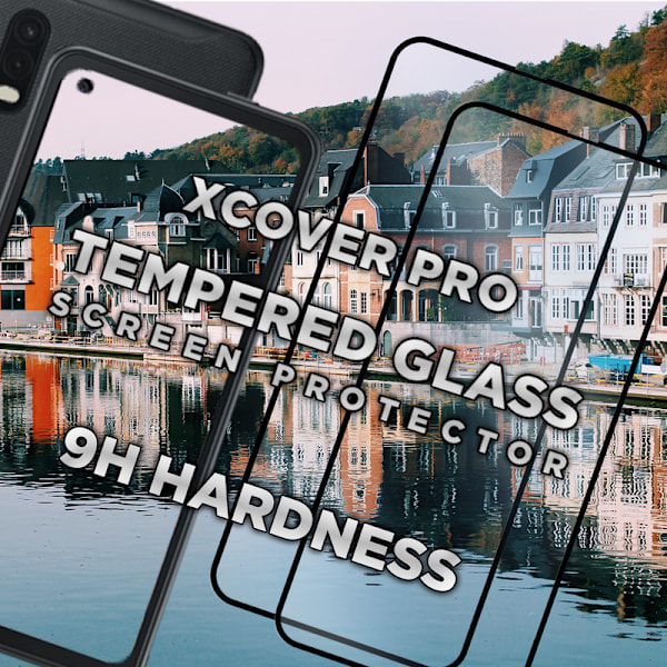 2 Pack Samsung Xcover Pro- Härdat glas 9H - Super kvalitet 3D