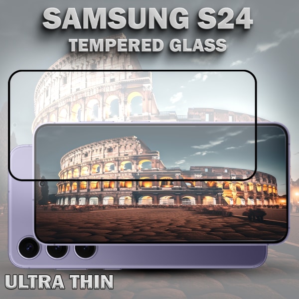 1-Pack SAMSUNG S24 Skärmskydd - Härdat Glas 9H - Super kvalitet 3D