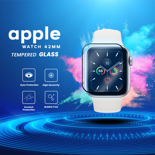 Apple Watch 42mm - Härdat glas 9H - Super kvalitet 3D Skärmskydd