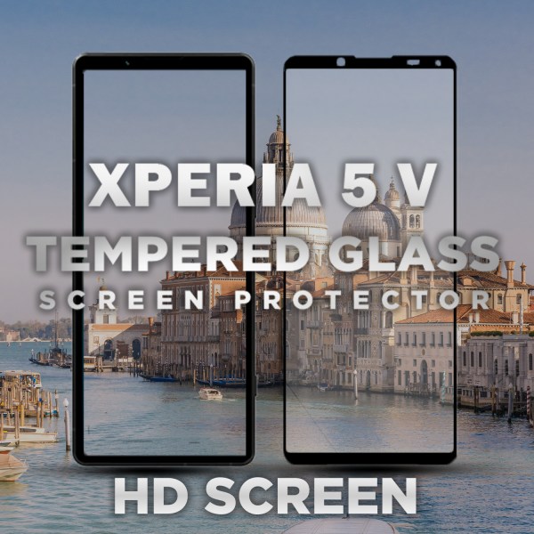 Sony xperia 5 V - Härdat Glas 9H - Super kvalitet 3D Skärmskydd