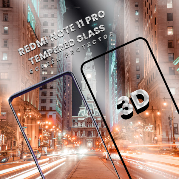 Xiaomi Redmi Note 11 Pro - Härdat glas 9H-Super kvalitet 3D