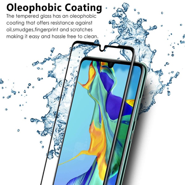 1-Pack HUAWEI P30 Skærmbeskyttelse - Hærdet Glas 9H - Super kvalitet 3D