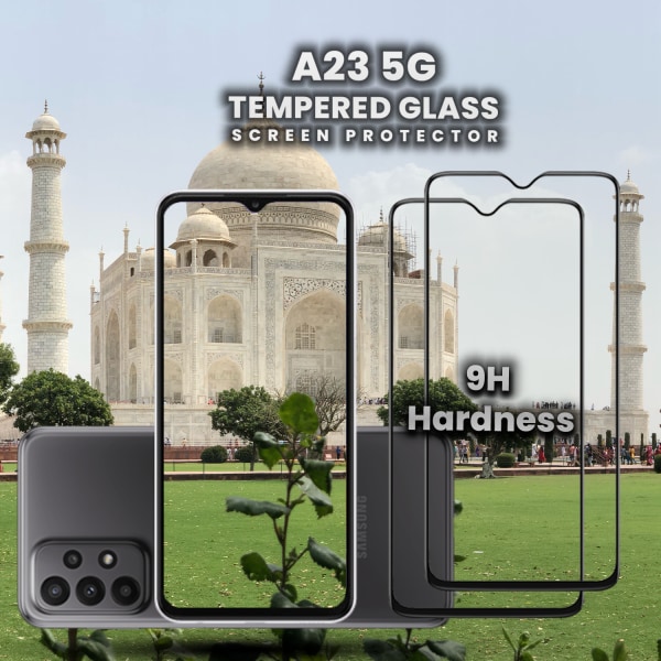 2-Pack Samsung Galaxy A23 5G - Härdat Glas 9H - Super Kvalitet 3D