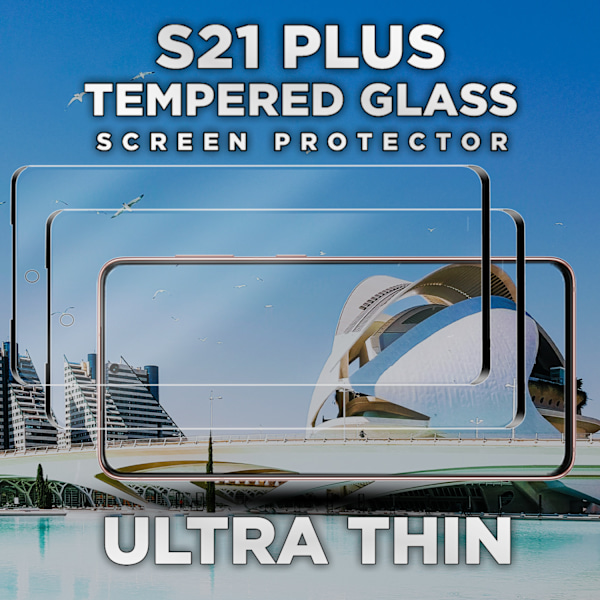 2-Pack SAMSUNG S21 PLUS Skærmbeskyttelse - Hærdet Glas 9H - Super kvalitet 3D