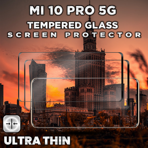 2-Pack XIAOMI MI 10 PRO Skærmbeskyttelse - Hærdet Glas 9H - Super kvalitet 3D