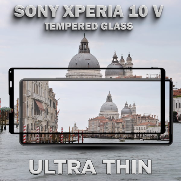 Sony Xperia 10 V - Härdat Glas 9H - Super Kvalitet 3D Skärmskydd