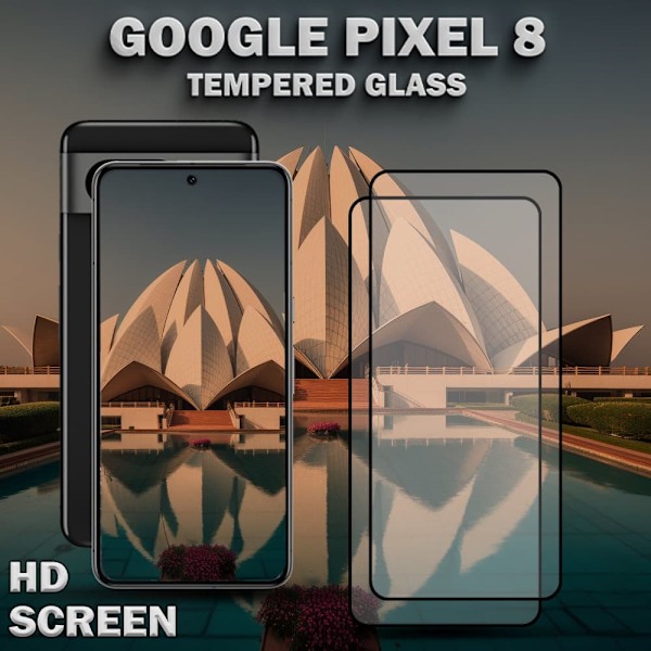 2-Pack GOOGLE PIXEL 8 Näytönsuoja - Karkaistu Lasi 9H - Super laatu 3D