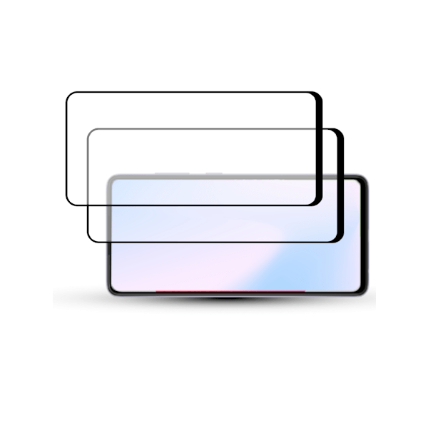 2-Pack SAMSUNG A90 Näytönsuoja - Karkaistu Lasi 9H - Super laatu 3D