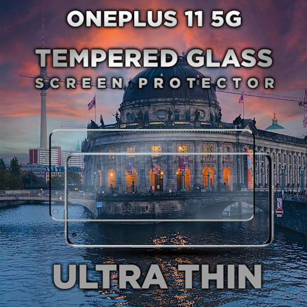 OnePlus 11 5G- Härdat glas 9H - Super kvalitet 3D Skärmskydd